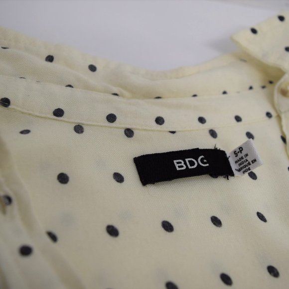 BDG Polka Dot Shirt (Black & Creamy White) - Picture 3 of 3